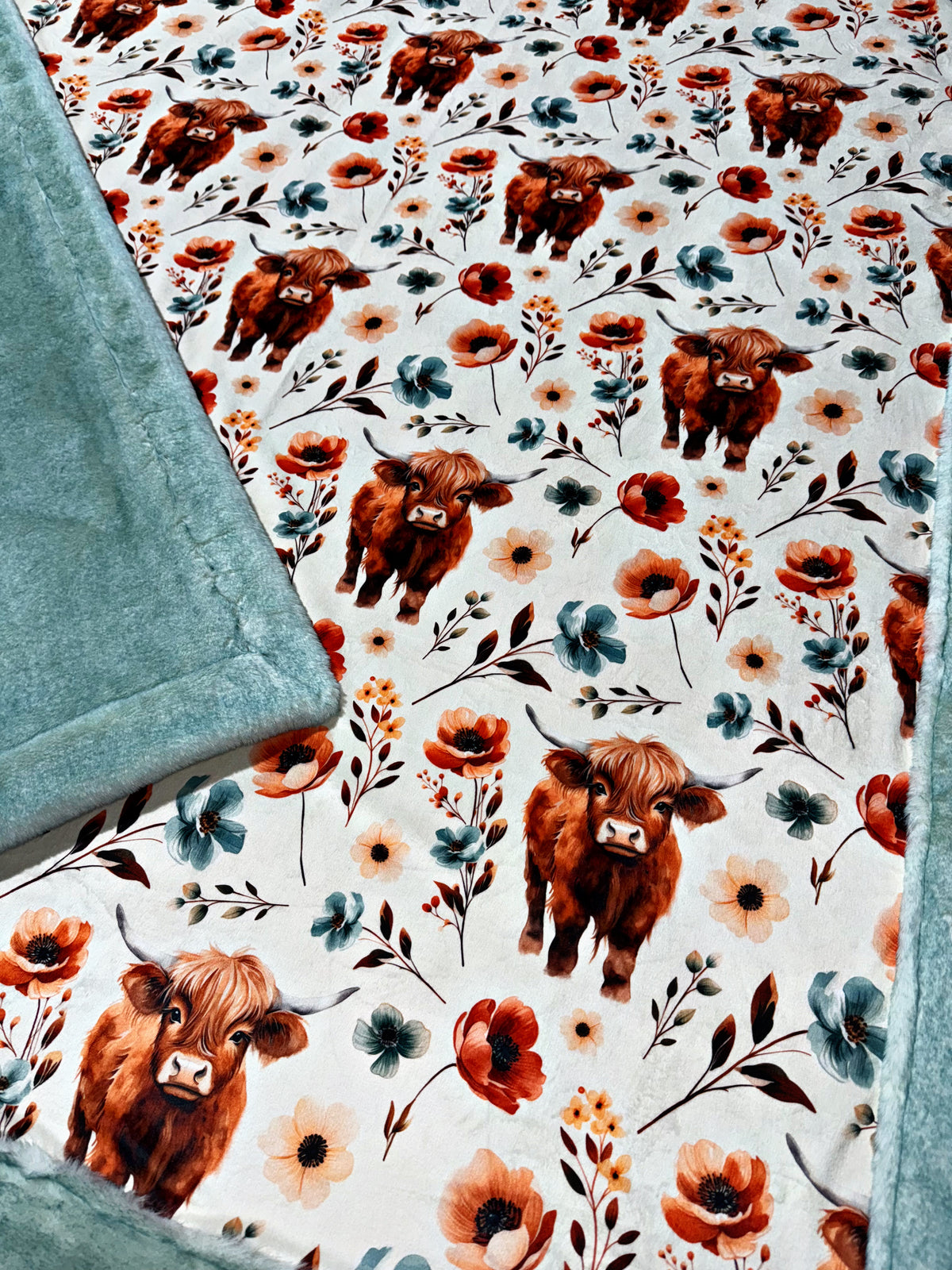 Extra Luxe Agave Glazed Encore +Highland Cows  XL Adult Size