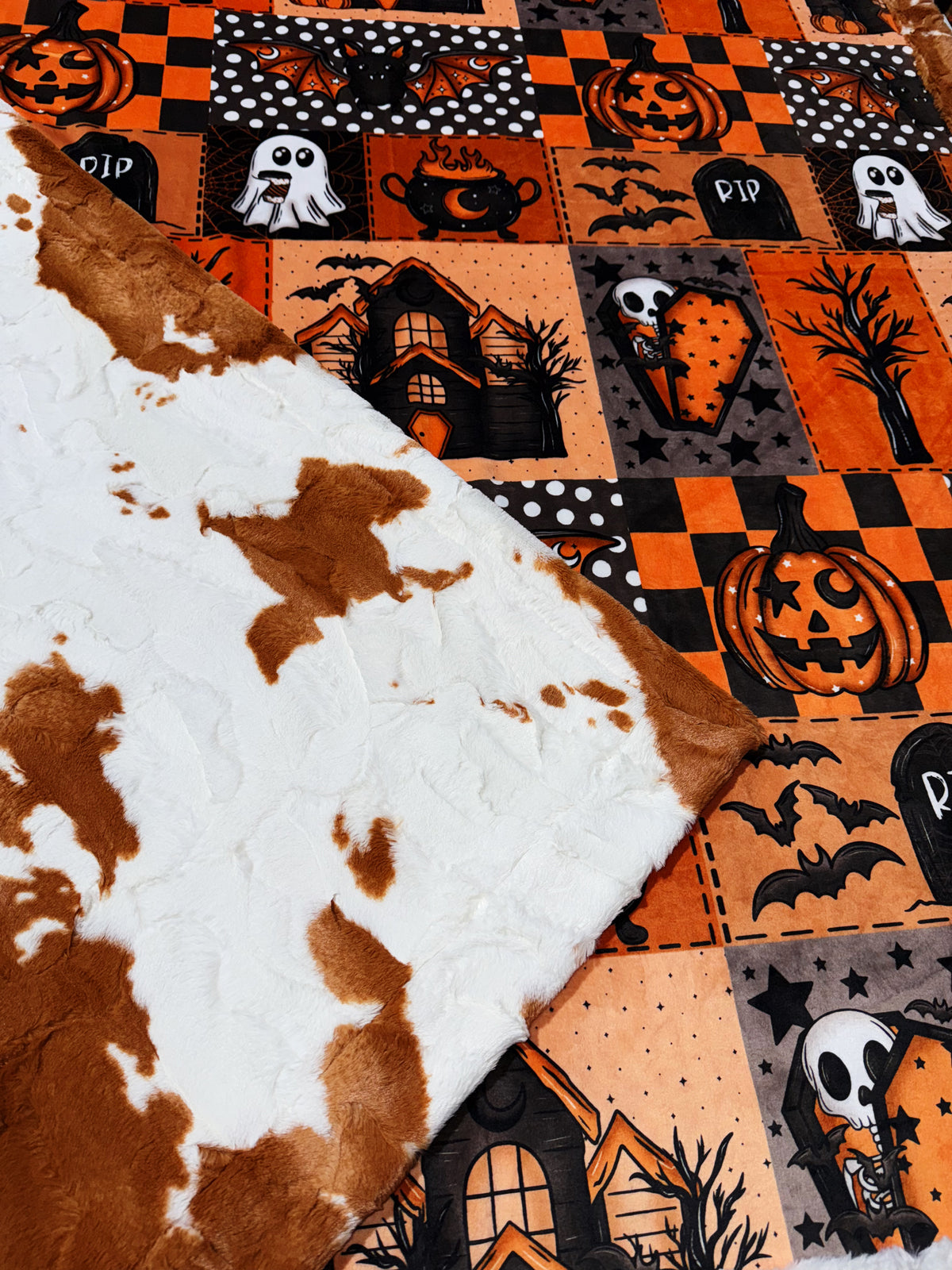 Haunted Faux Quilt XL Adult Size