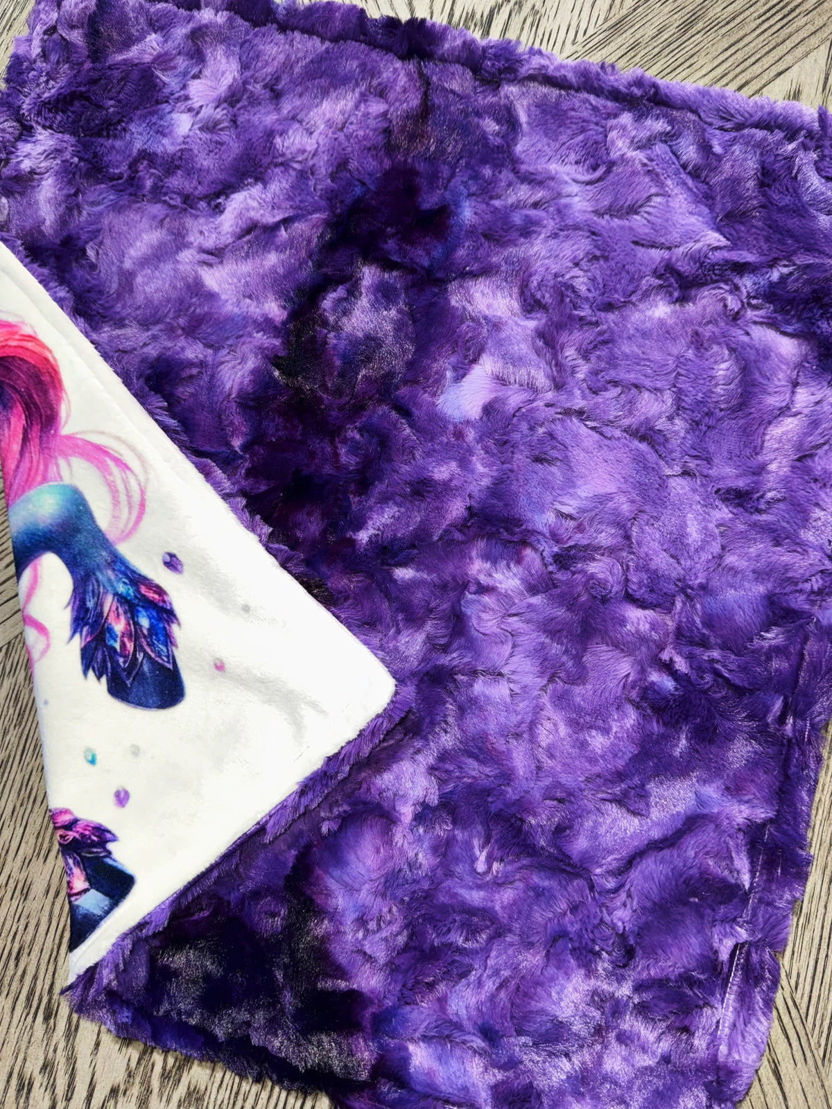 Gemstone Unicorn Lovey Size