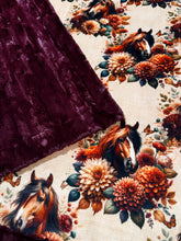 Load image into Gallery viewer, Floral Horses XL Adult Size