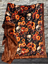 Load image into Gallery viewer, Floral Skulls XL Adult Size
