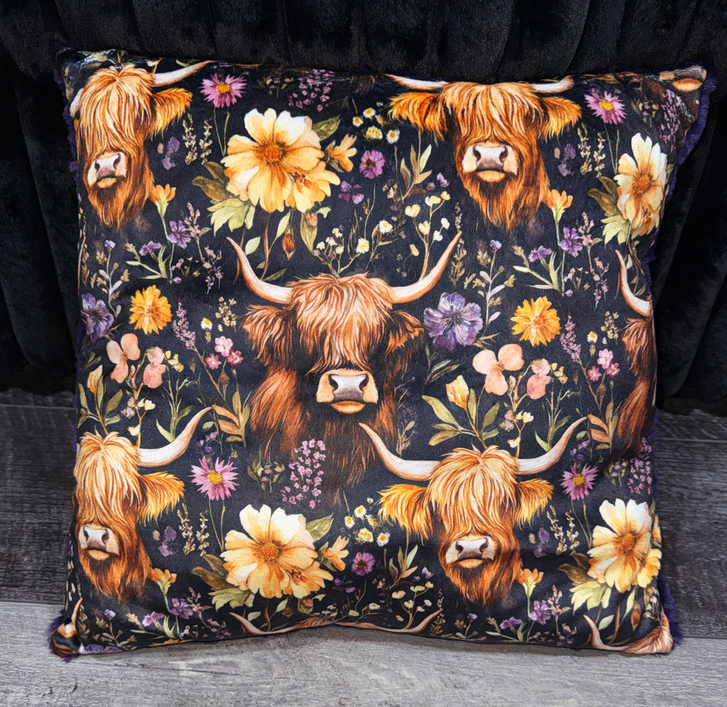 Highland Cow Pillow