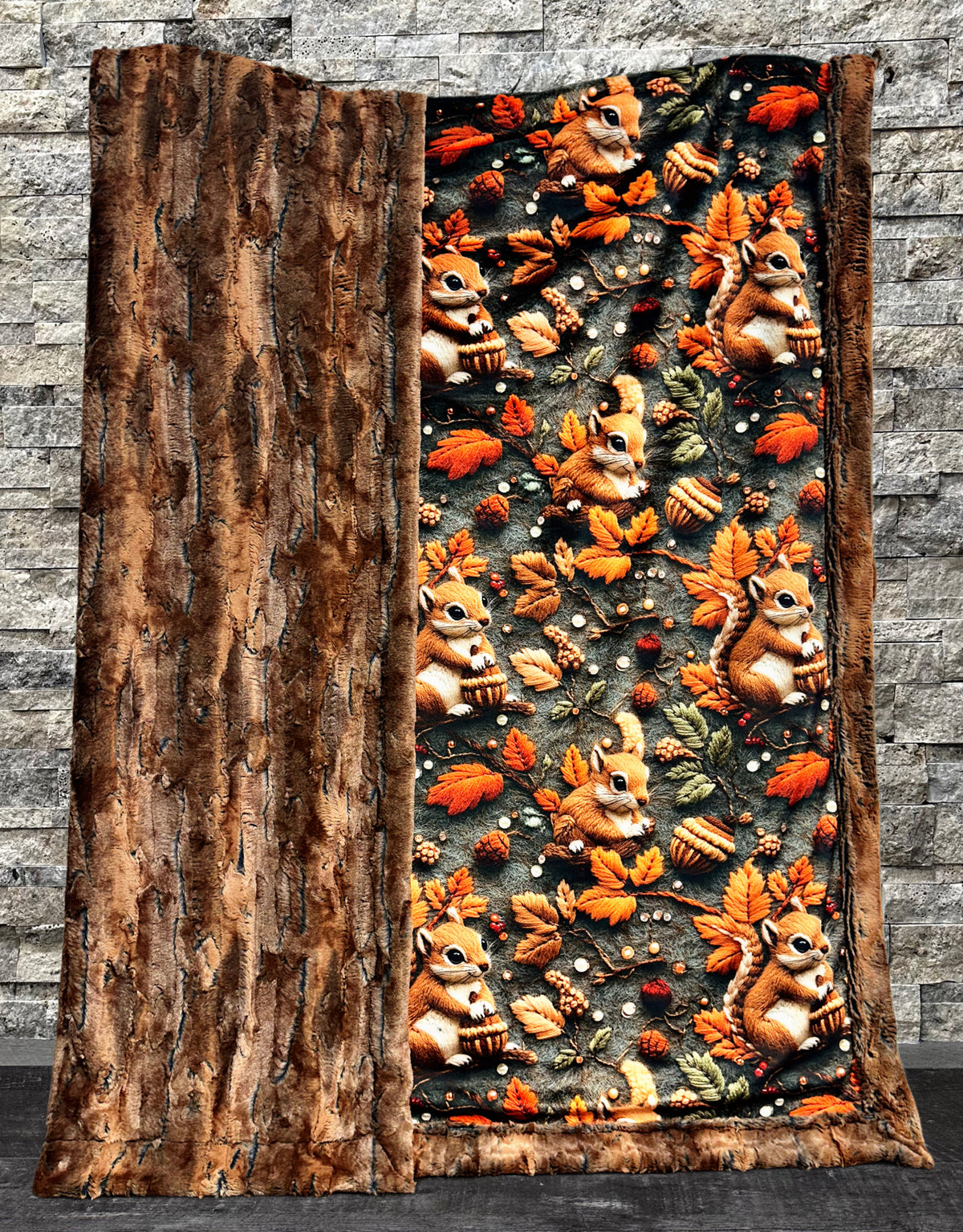 Autumn Squirrels XL Adult Size