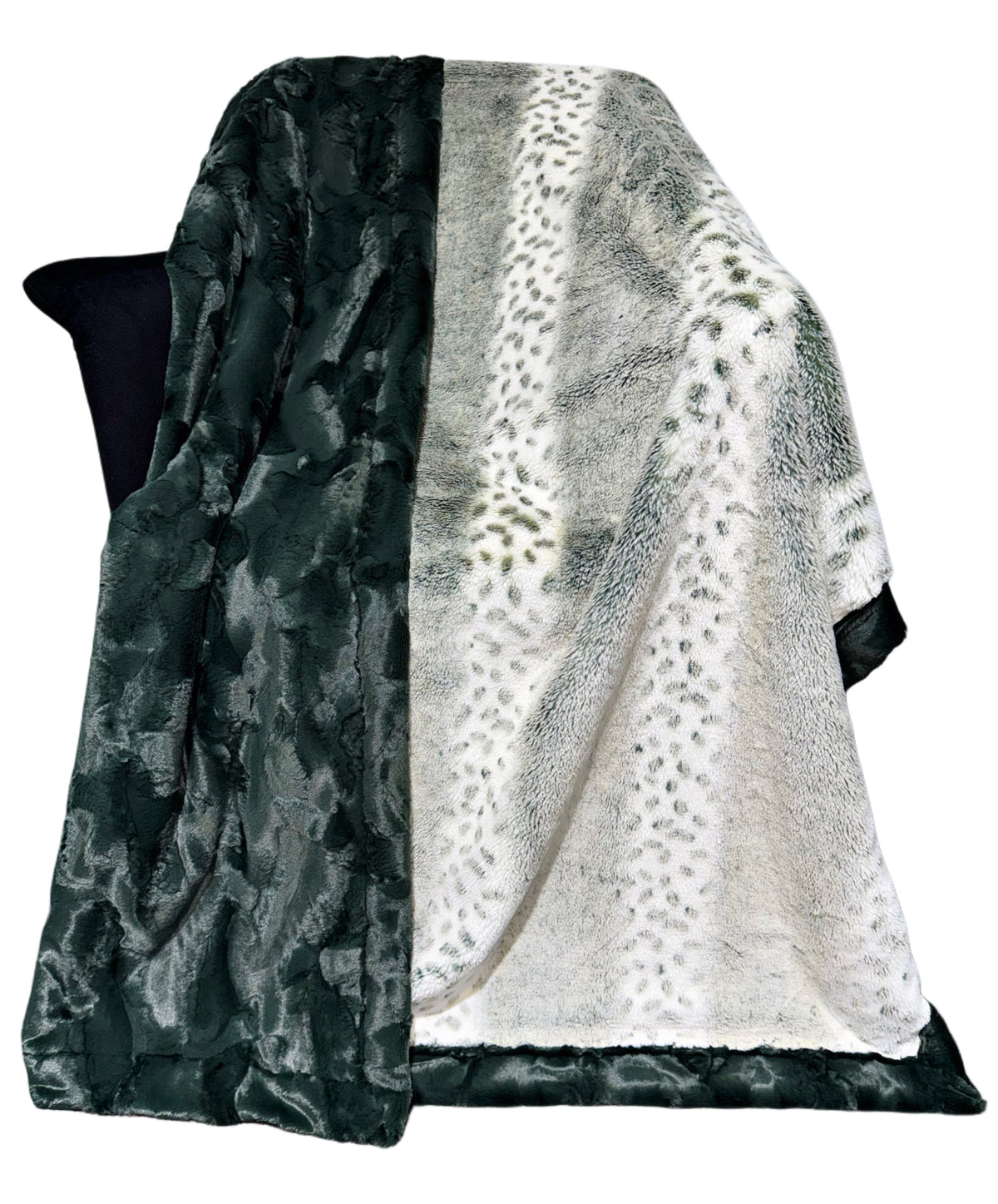Extra Luxe Alaskan Ivy Bunny + Forest Hide Throw Size