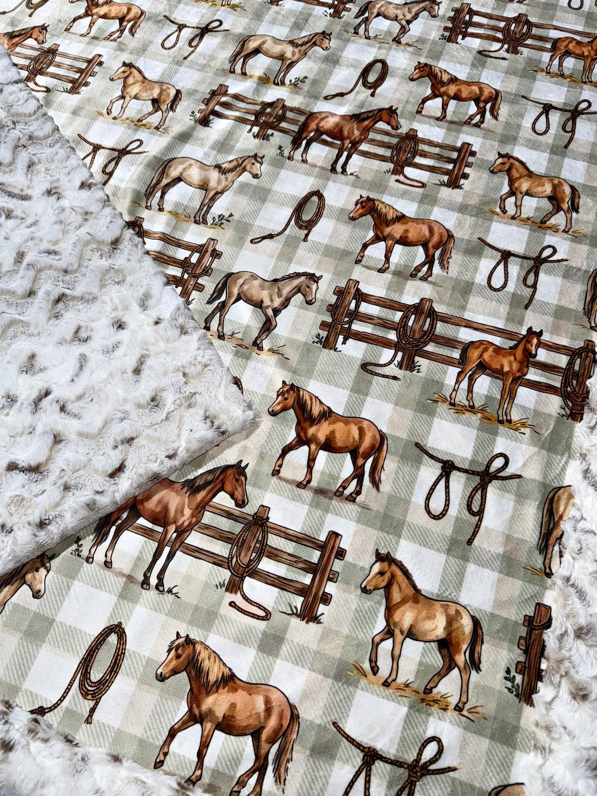 Horse Stables XL Crib Size