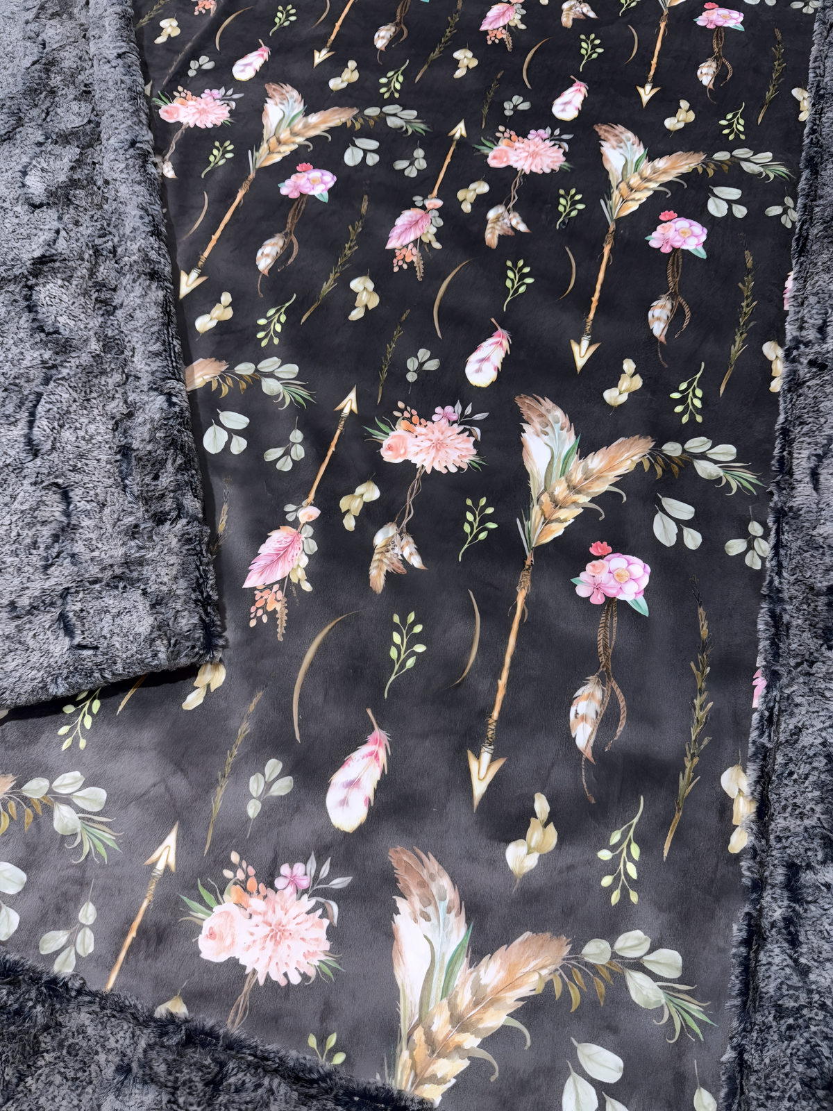 Boho Fletching Floral Arrows XL Adult Size
