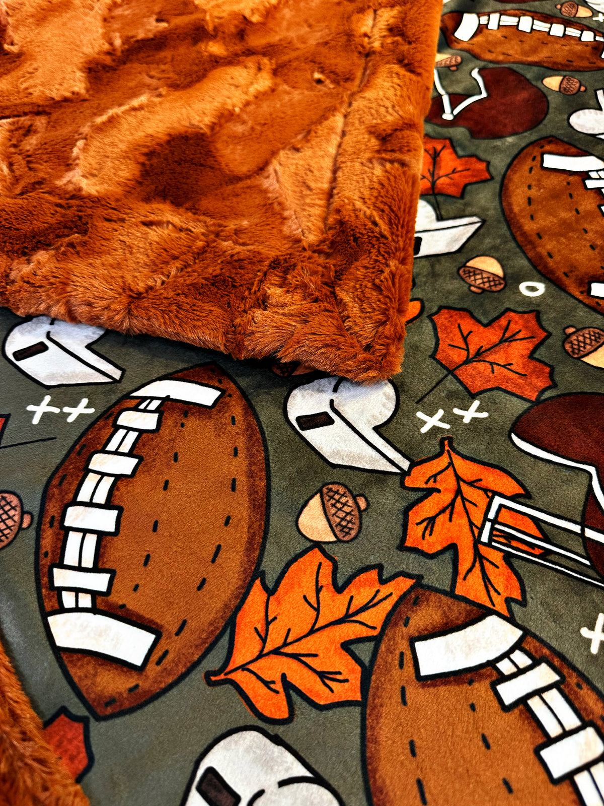 Cozy Fall Football XL Adult Size