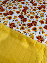 Load image into Gallery viewer, Extra Luxe Sydney Mango + Sunflower Highland Cows Xl Adult