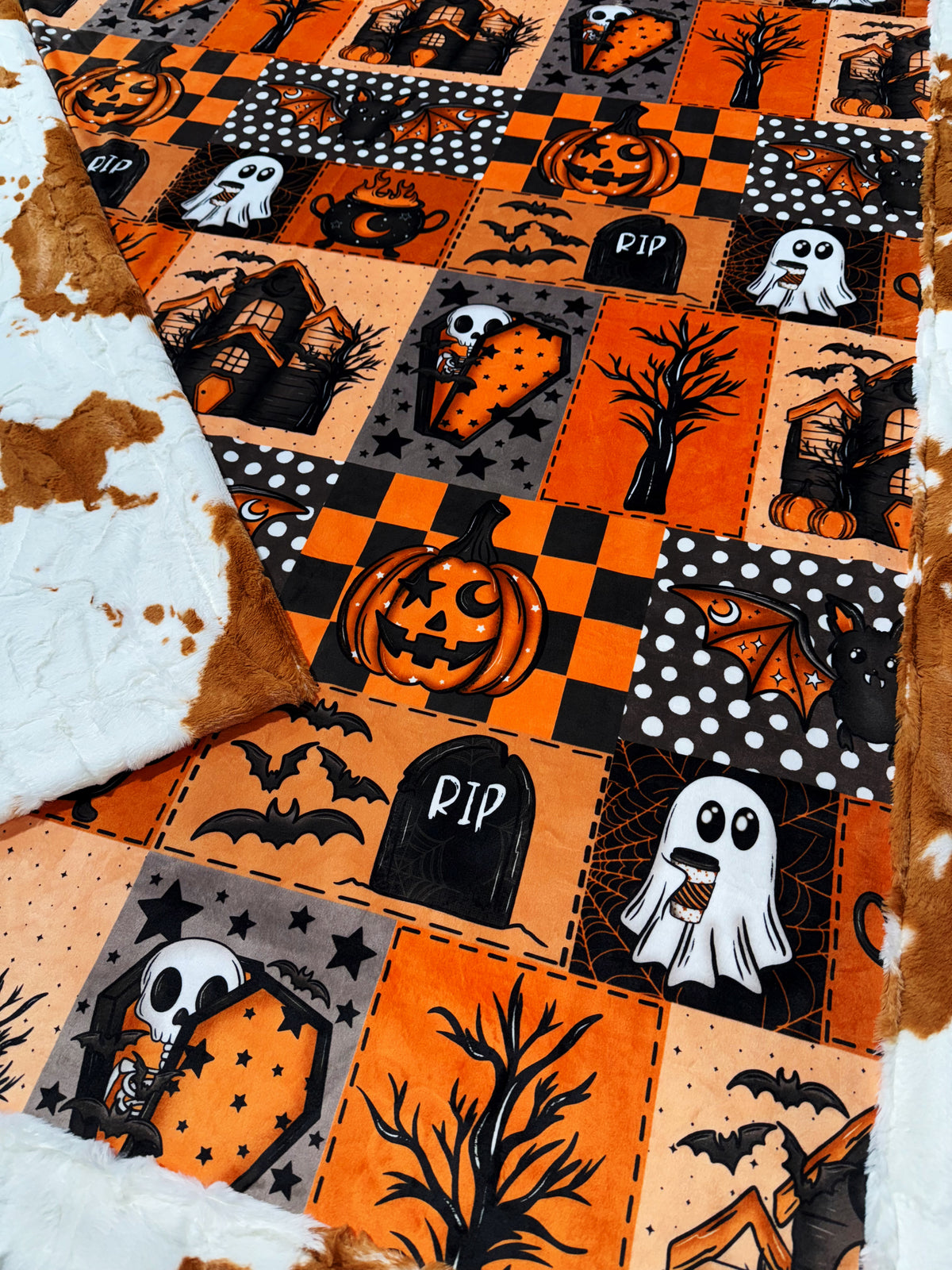 Haunted Faux Quilt XL Adult Size