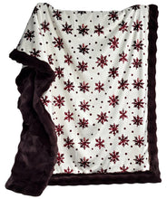 Load image into Gallery viewer, Merlot Snowflakes On Raisin Rum Powder Puff  XL Adult Size
