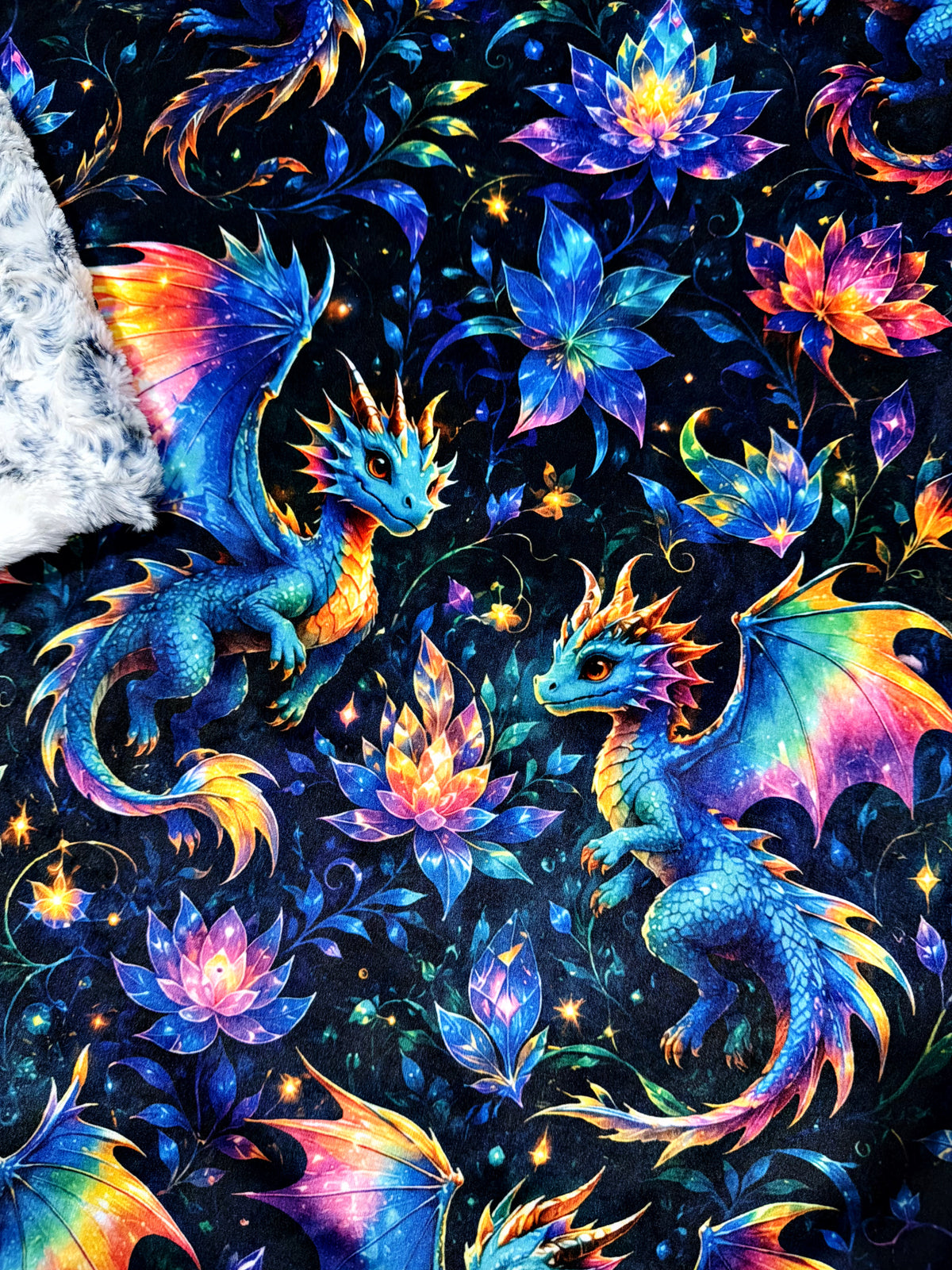Neon Crystal Dragons Xl Adult