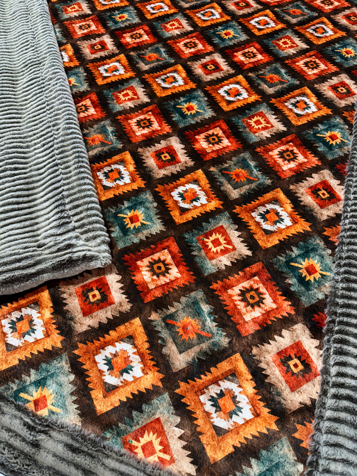 Extra Luxe Chocolate Almond Frosted Oceana + Aztec  XL Adult Size