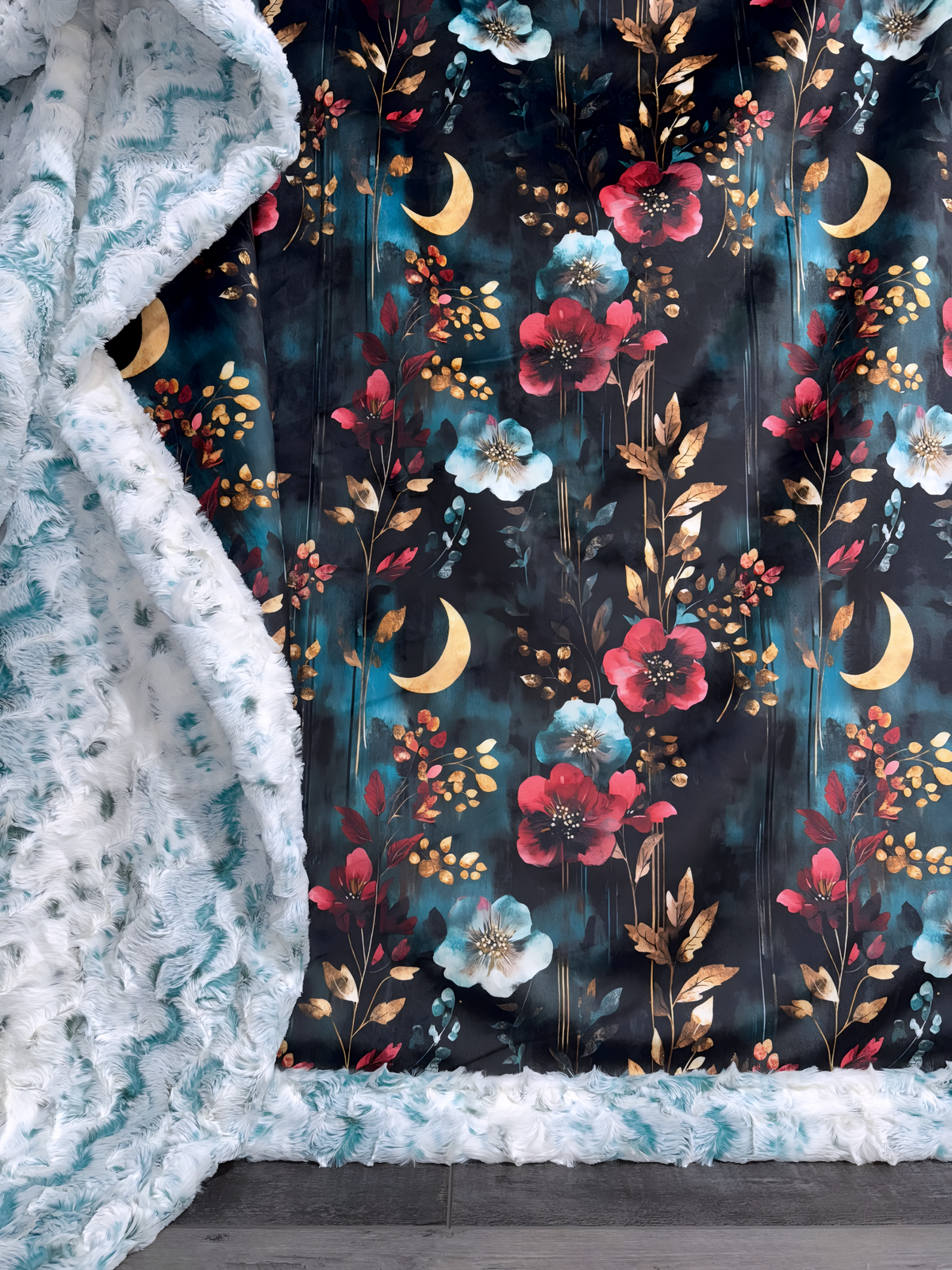 Dark Floral Moon XL Adult Size