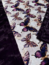 Load image into Gallery viewer, Purple Glass Butterflies XL Adult Size