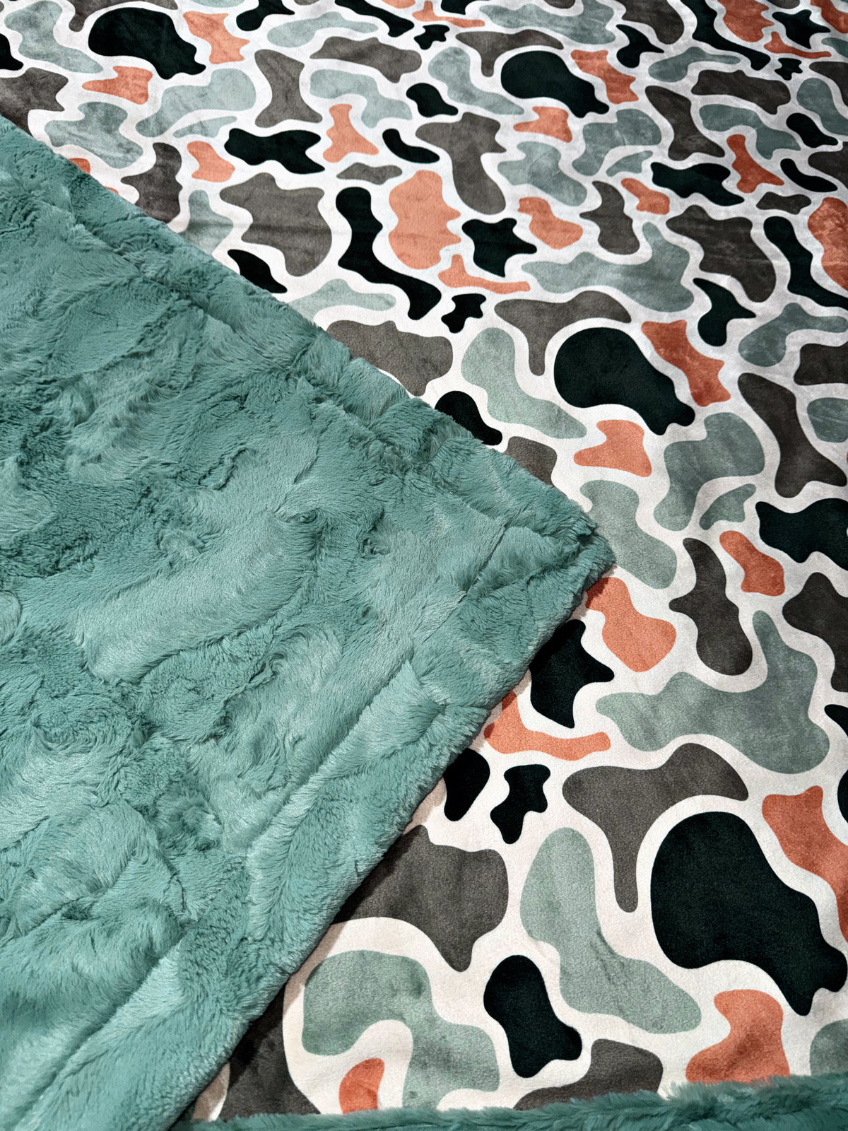 Old School Camo Throw Size
