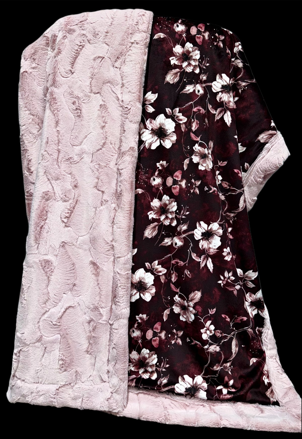 Wine + Blush Florals XL Adult Size