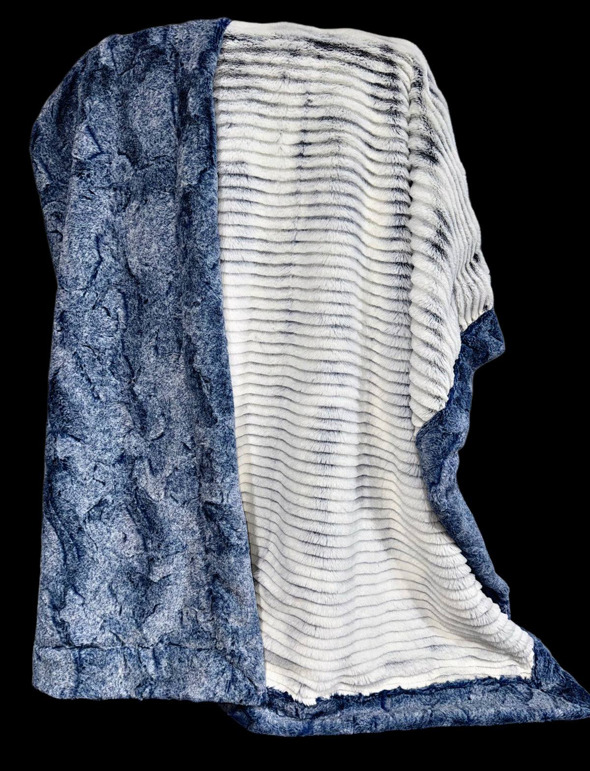 Extra Luxe Navy Prism Oceana + Electric Heather Hide XL Adult Size