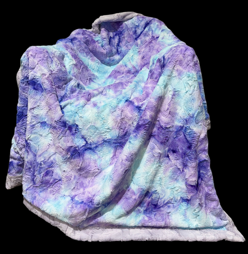 DOORBUSTER Twinkle Hide + Mermaid Sorbet Throw Size