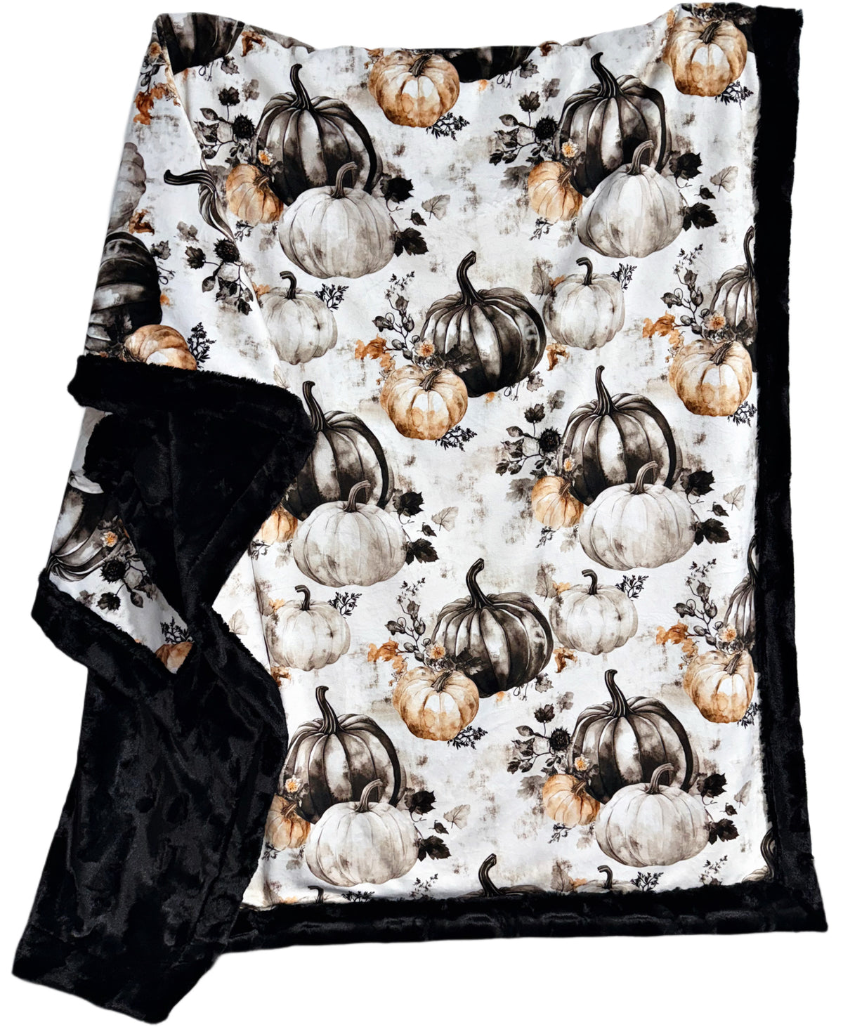 Black + White Pumpkins XL Adult Size
