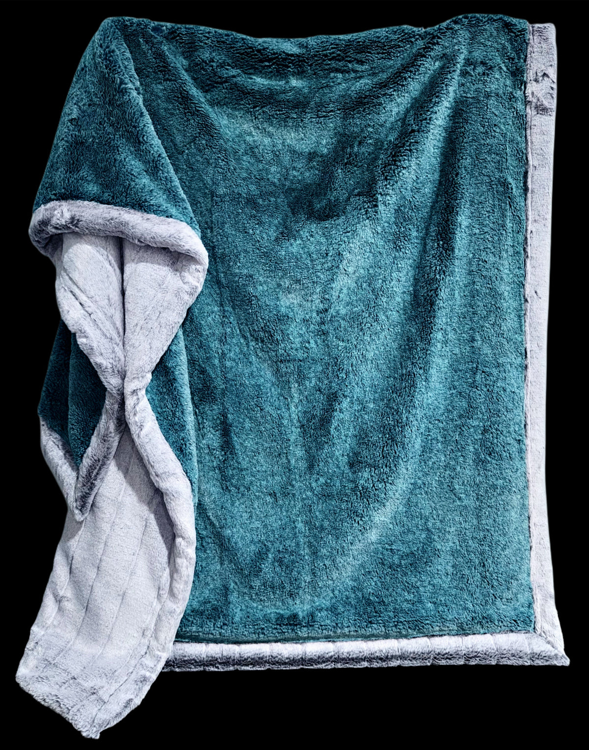 Double Extra Luxe Lagoon Arctic Fox + Cloudburst Iced Sydney XL Adult Size
