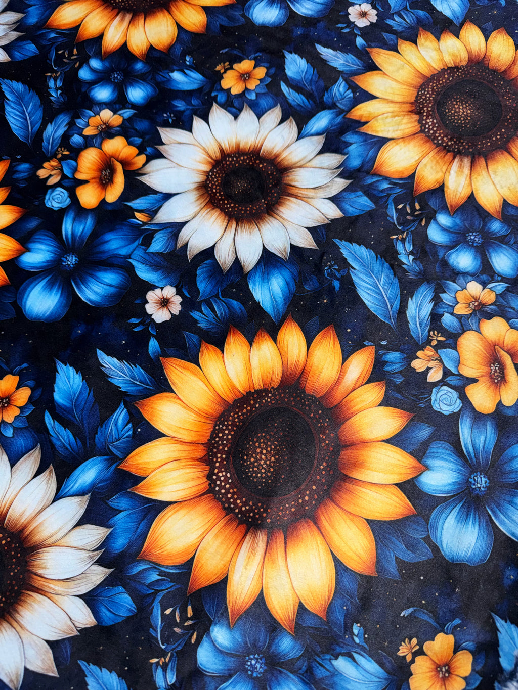 Navy + Sunflowers XL Crib Size