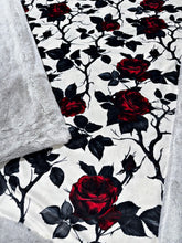 Load image into Gallery viewer, Extra Luxe Snow Bunny Dove + Goth Roses XL Adult Size