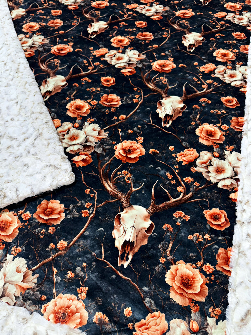 Floral Skulls XL Adult Size