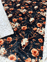 Load image into Gallery viewer, Floral Skulls XL Adult Size