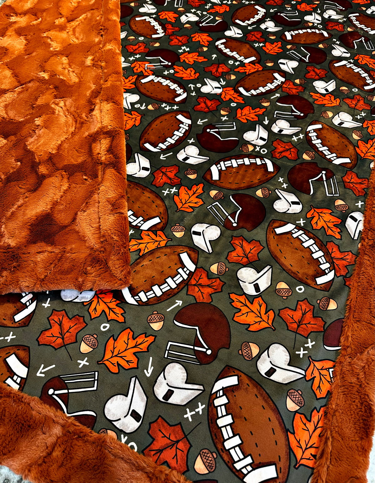 Cozy Fall Football XL Adult Size