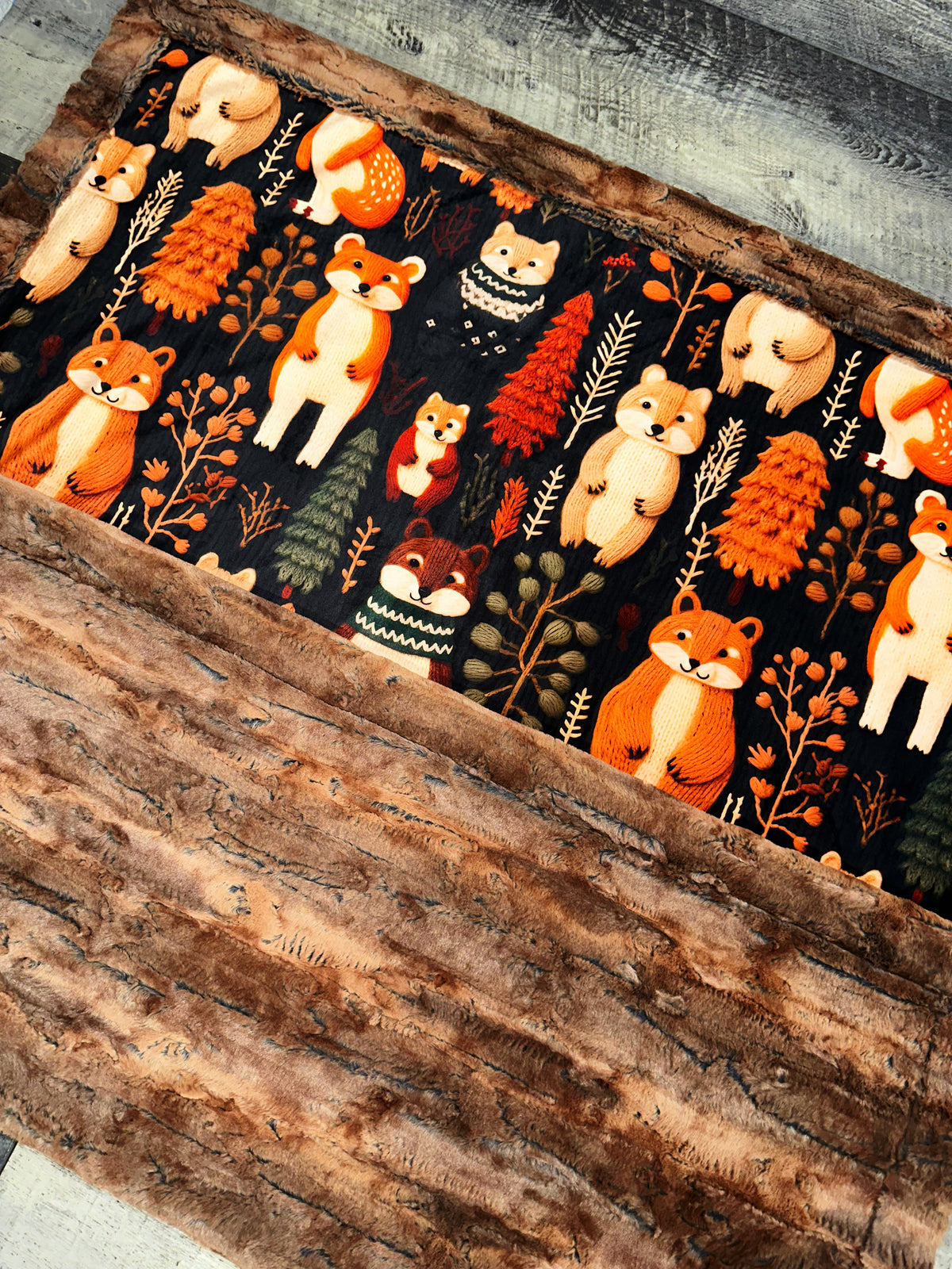 Fall Forest Friends XL Crib Size