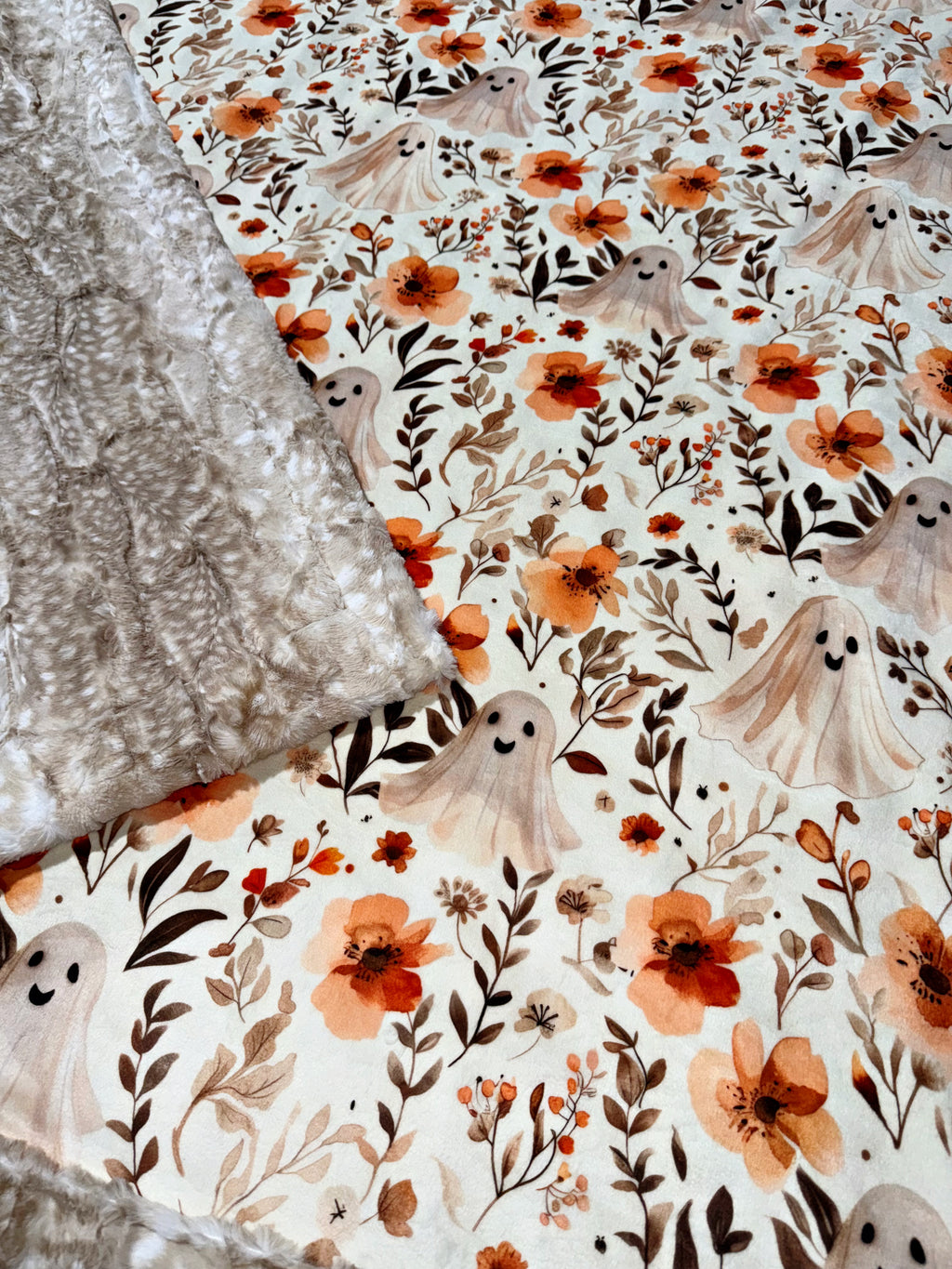 Pretty Floral Ghosts XL Adult Size