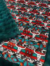 Load image into Gallery viewer, Extra Luxe Frosted Powder Puff Everglade + Skulls XL Adult Size