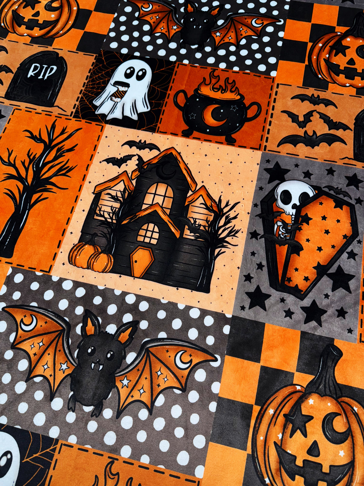 Haunted Faux Quilt XL Adult Size
