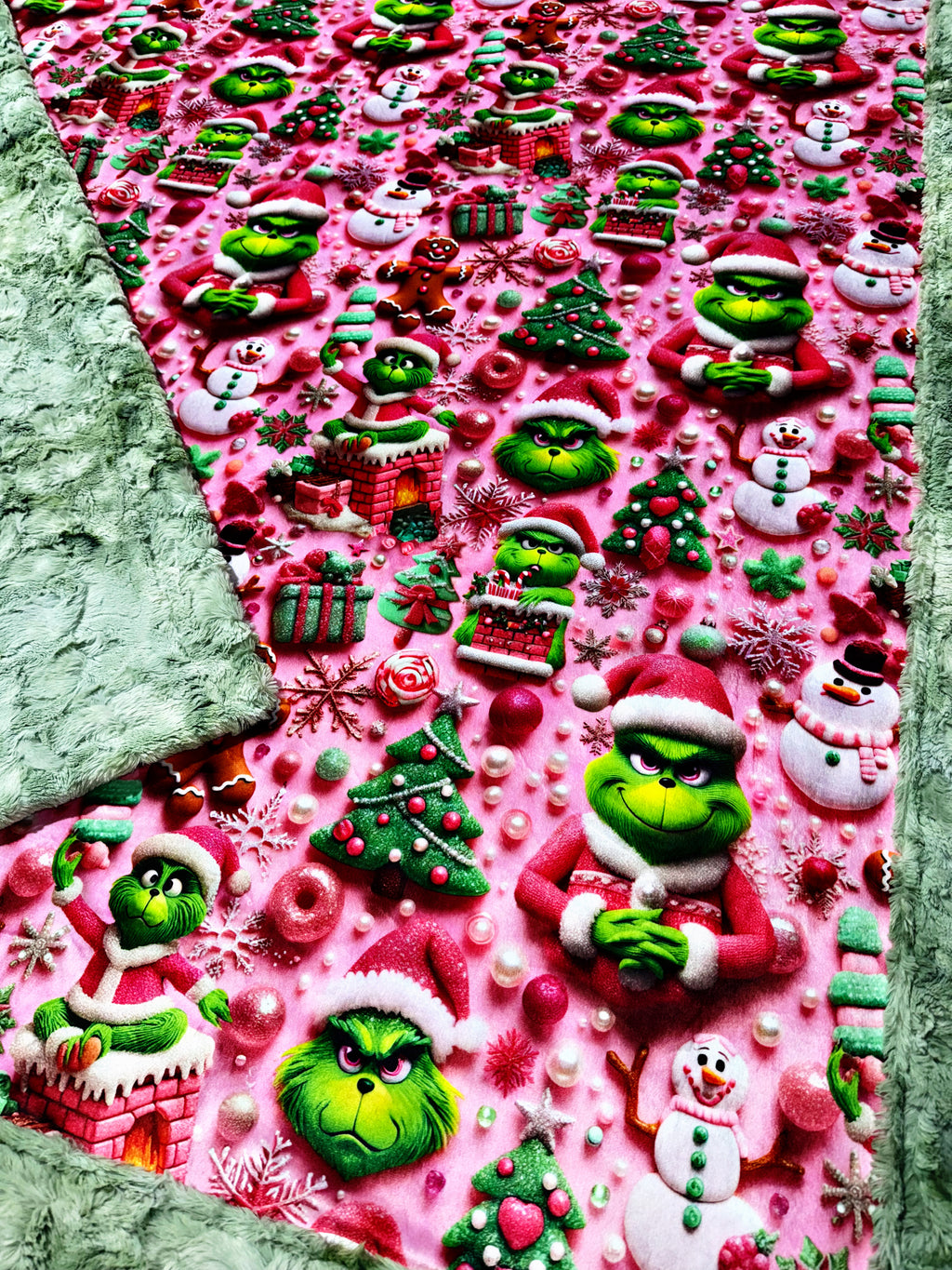 Green + Pink Christmas XL Adult Size