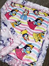 Load image into Gallery viewer, Blue Princess Lovey Size