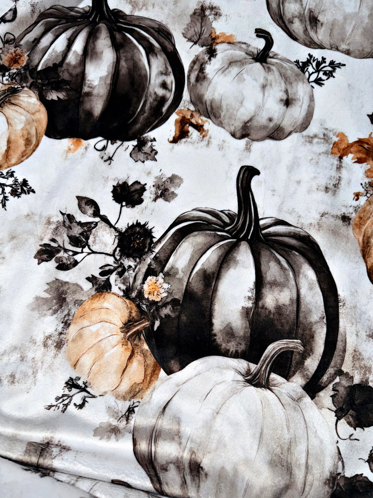 Black + White Pumpkins XL Adult Size