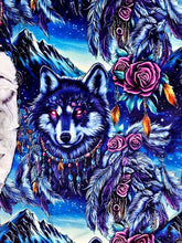 Load image into Gallery viewer, Floral Tribal Wolves XL Adult Size