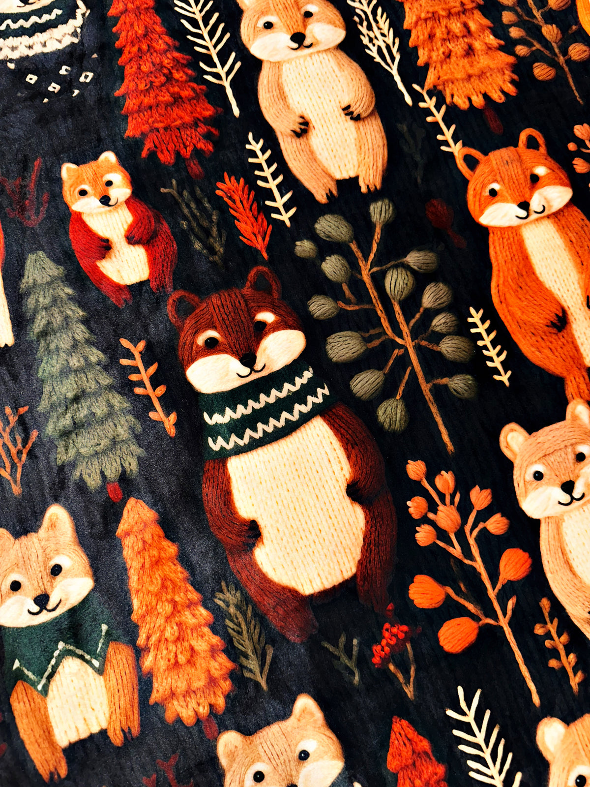 Fall Forest Friends XL Crib Size