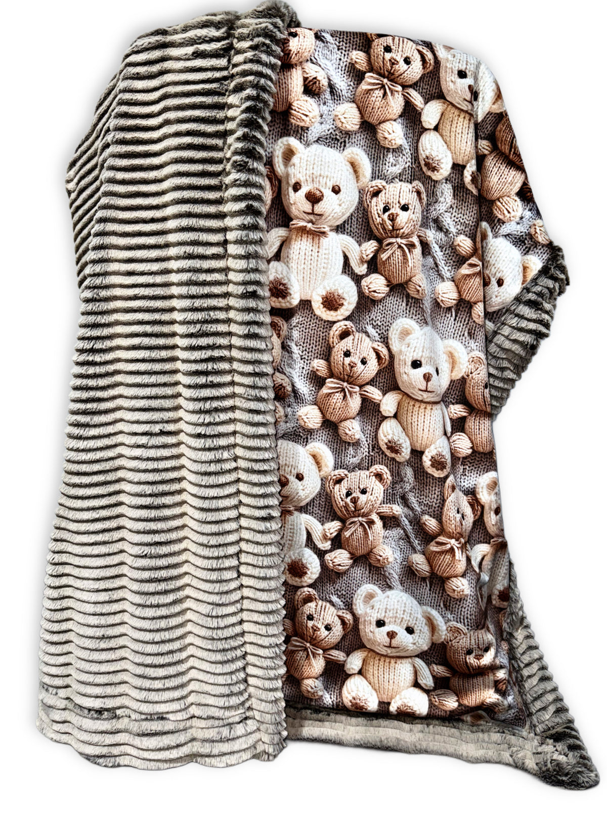 Cuddle Teddy Bears Extra Luxe Throw Size