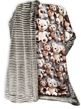 Load image into Gallery viewer, Cuddle Teddy Bears Extra Luxe Throw Size