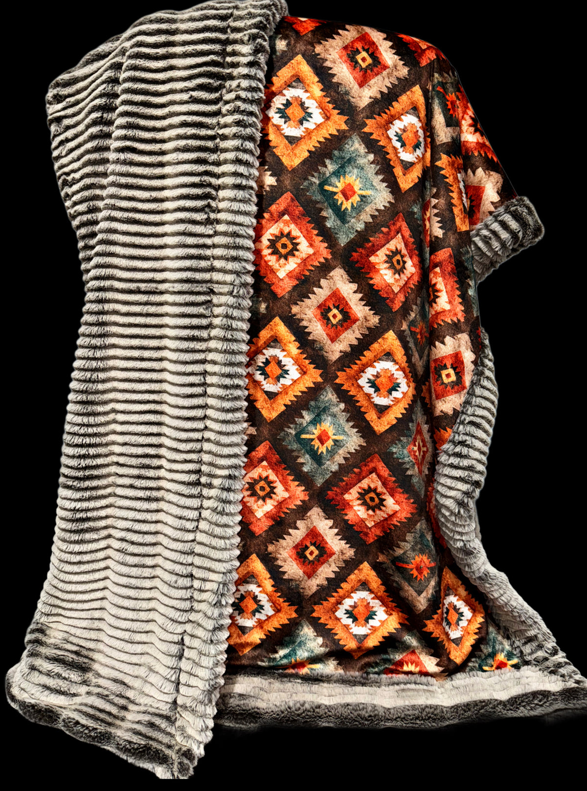 Extra Luxe Chocolate Almond Frosted Oceana + Aztec  XL Adult Size