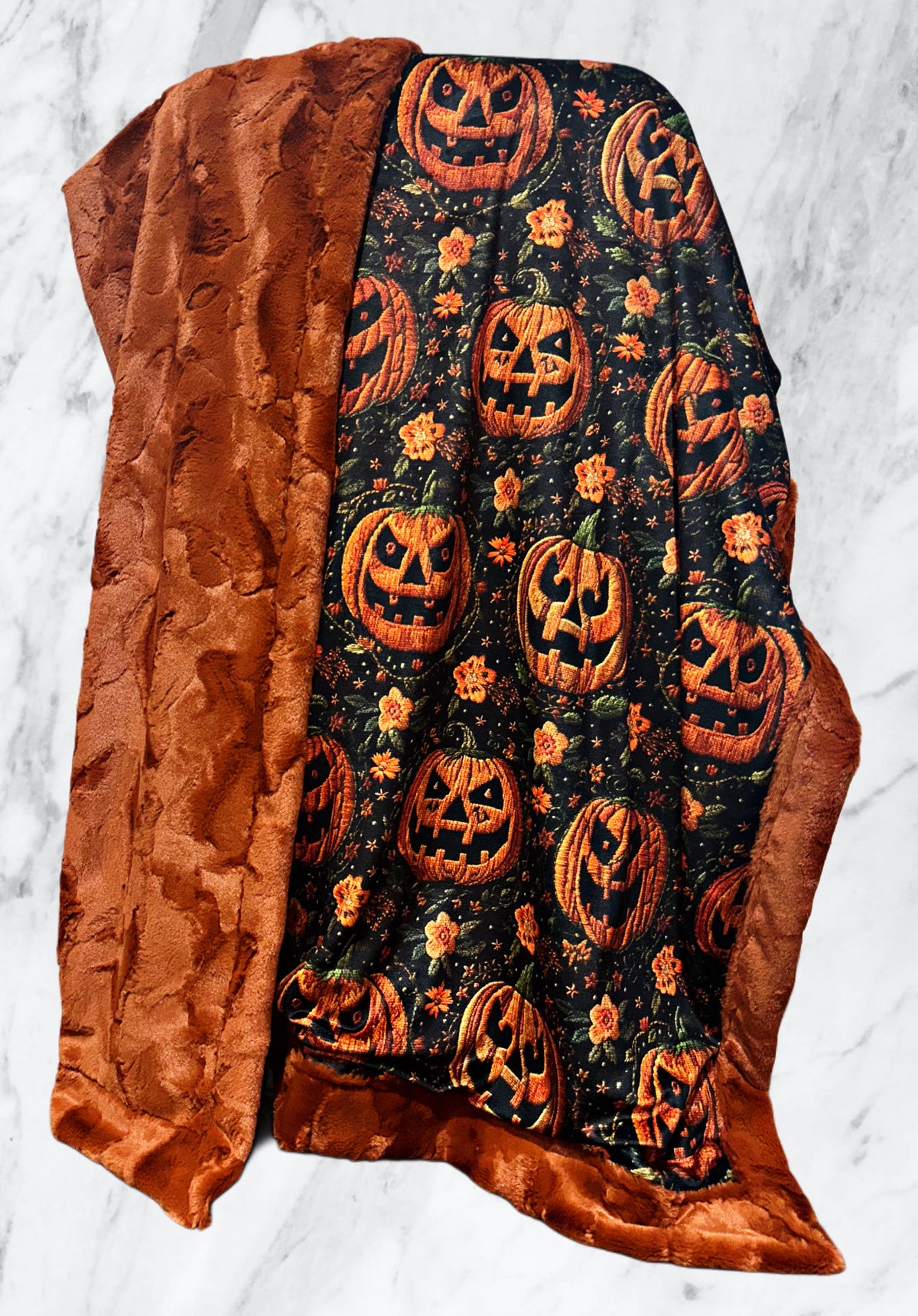 Embroidered Pumpkins XL Adult Size