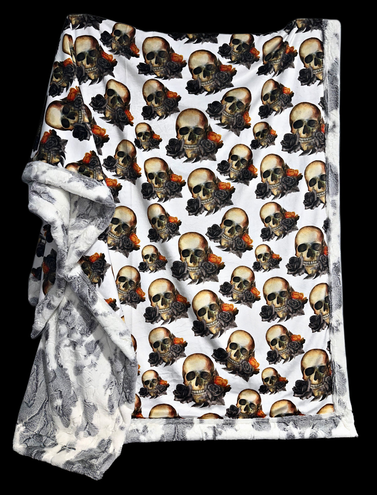 Floral Skulls XL Adult Size