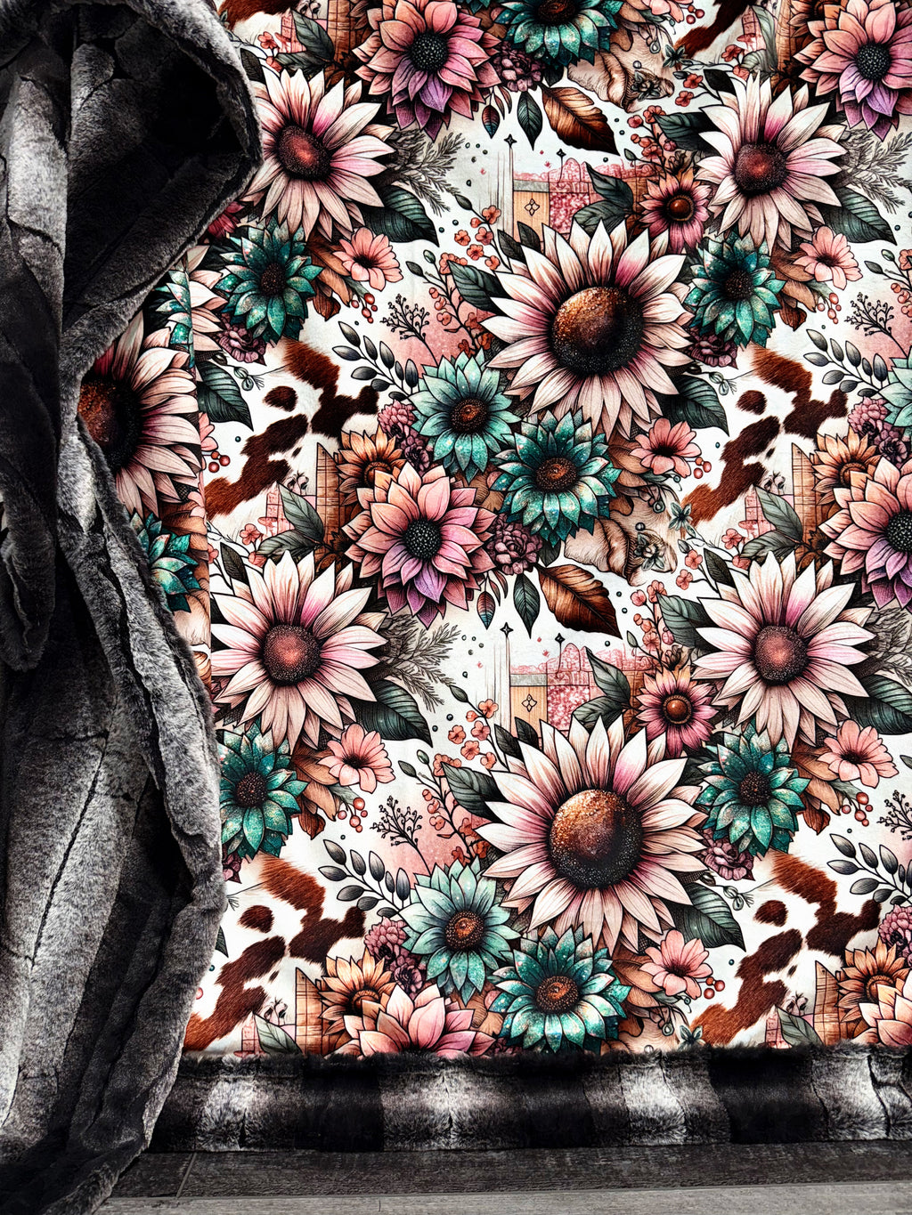 Cow Florals XL Adult Size