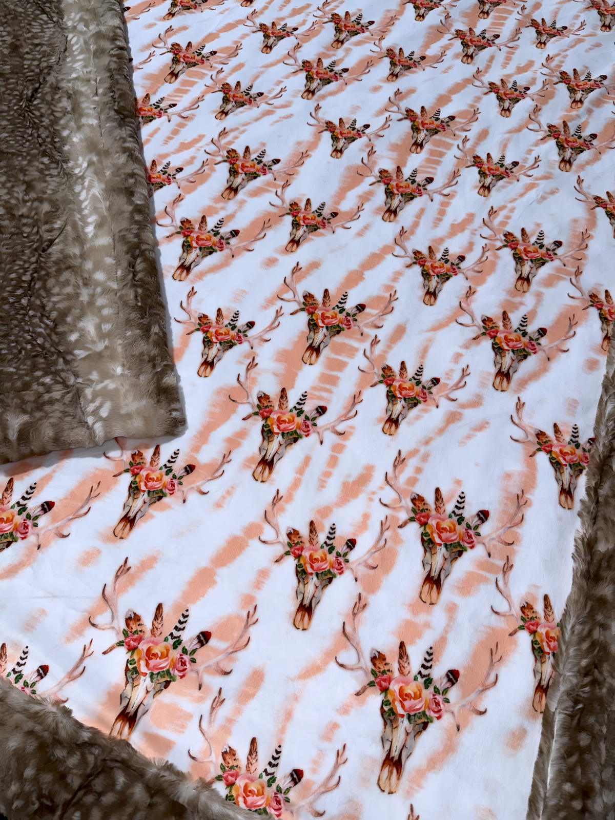 Floral Boho Skulls XL Adult Size