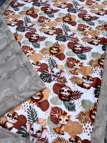 Jungle Friends XL Crib Size