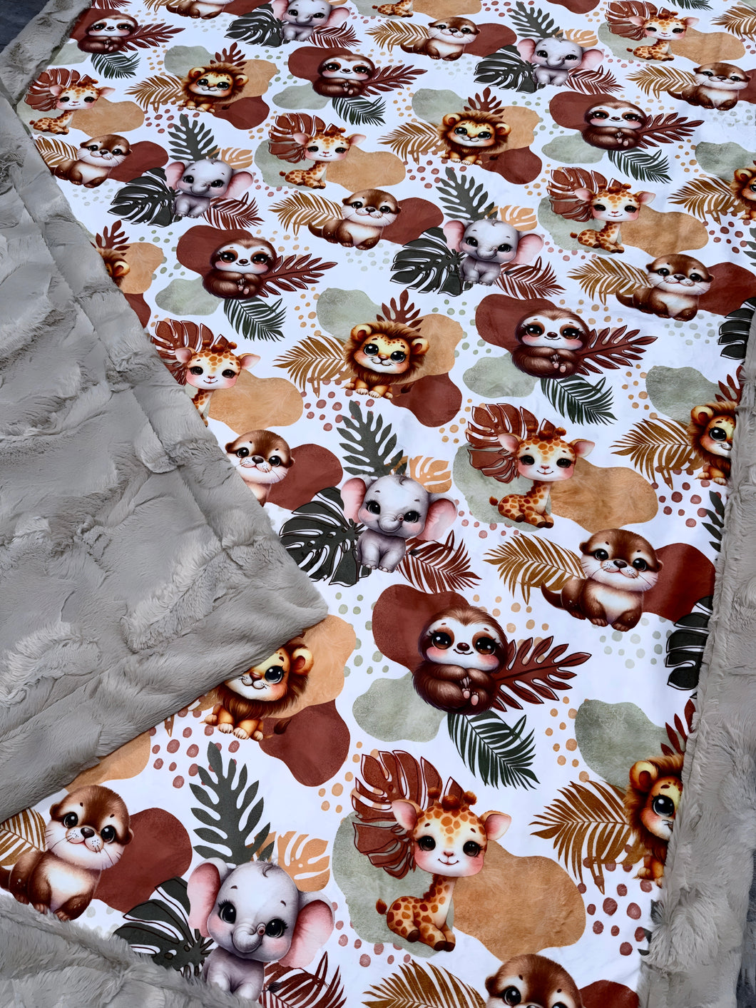Jungle Friends XL Crib Size