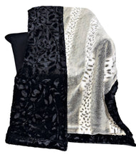 Load image into Gallery viewer, Extra luxe Gunmetal Alaskan Bunny + Black Poppy Xl Adult