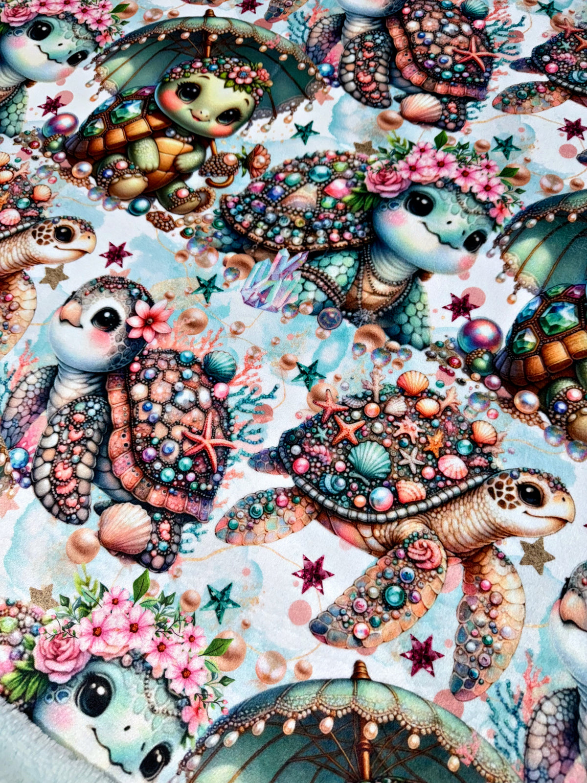 Butterflies+ Fancy Sea Turtles XL Adult Size
