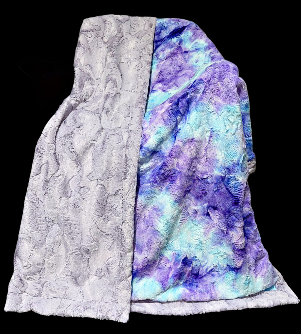 DOORBUSTER Twinkle Hide + Mermaid Sorbet Throw Size